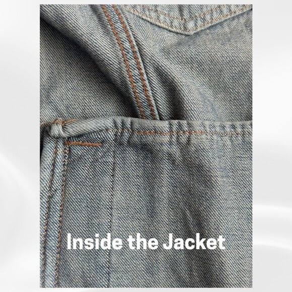 Madewell Denim Jacket Charleston Wash XL NWT Fair Trade Sustainable Cotton - Picture 11 of 14